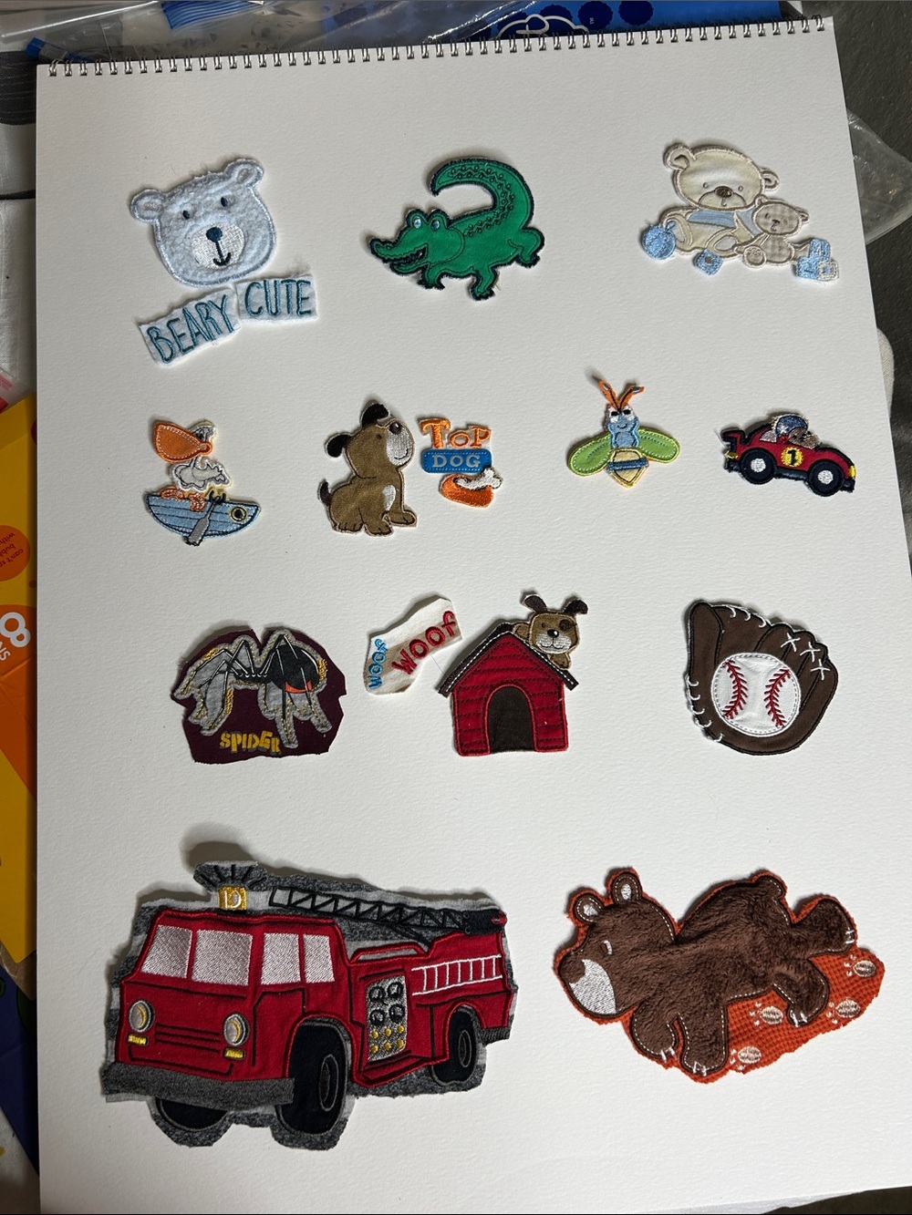 Cute Multicolor Variety Kids Appliqué Patch Set of 12